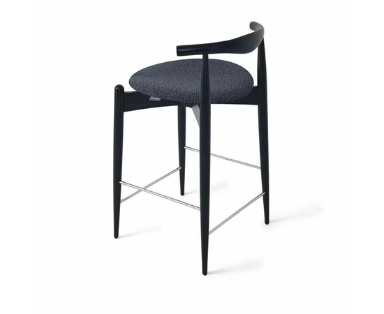 Стул Noble полубарный графит, опора бук черный, изображение 3 | Интернет магазин мебели и декора LifeDekor