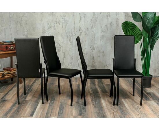 Кухонный стул SHADO Пекин черный на каркасе бриллиант, изображение 10 | Интернет магазин мебели и декора LifeDekor