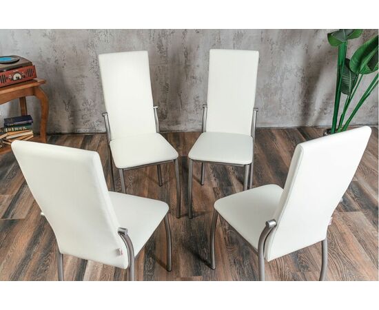 Кухонный стул SHADO Пекин белый на каркасе бриллиант, изображение 9 | Интернет магазин мебели и декора LifeDekor