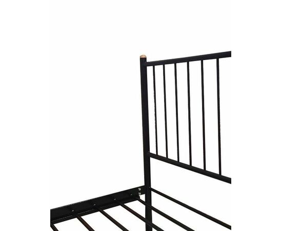 Кровать односпальная АРЗУ (90х200/металлическое основание) Чёрный, изображение 2 | Интернет магазин мебели и декора LifeDekor