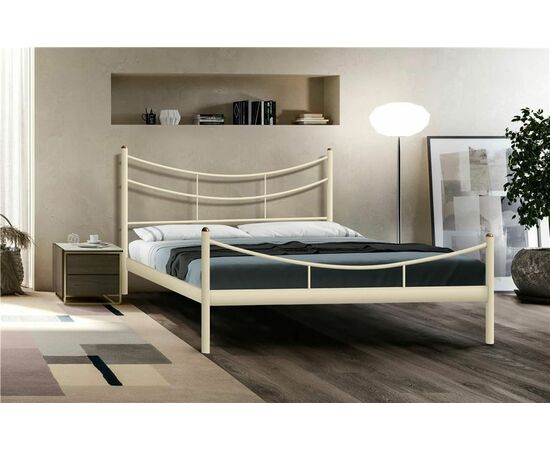 Кровать односпальная "LUNA" (120х200/металлическое основание) Бежевый | Интернет магазин мебели и декора LifeDekor