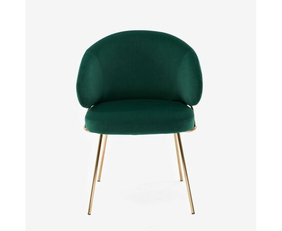 Дизайнерский стул Cosmos изумрудный, основание золото, изображение 2 | Интернет магазин мебели и декора LifeDekor