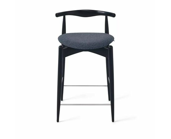 Стул Noble полубарный графит, опора бук черный, изображение 2 | Интернет магазин мебели и декора LifeDekor