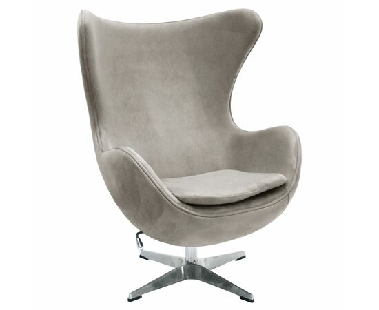 Кресло EGG STYLE CHAIR латте, искусственная замша | Интернет магазин мебели и декора LifeDekor