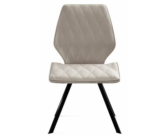 Стул DikLine 243 B03 BEIGE поворотный/ ножки черные, изображение 3 | Интернет магазин мебели и декора LifeDekor