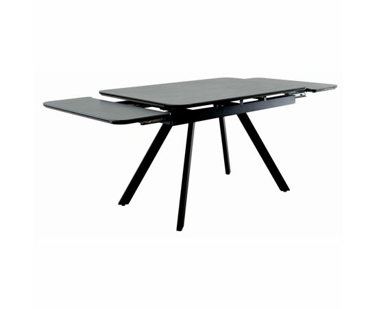 Стол Arthur раскладной 120-184x80x75см, керамогранит чёрный мрамор Greys Black, чёрный, изображение 4 | Интернет магазин мебели и декора LifeDekor