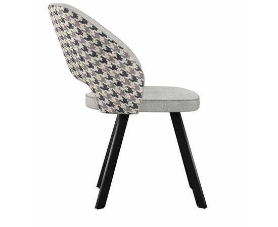 Стул DikLine 274 поворотный SB6/A3 св.сер, ножки черные, изображение 4 | Интернет магазин мебели и декора LifeDekor