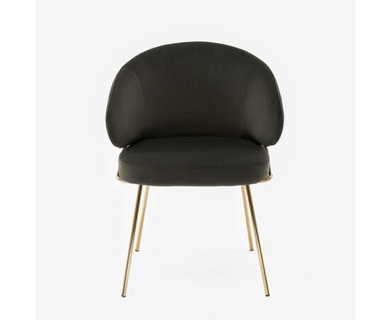 Дизайнерский стул Cosmos графит, основание золото, изображение 3 | Интернет магазин мебели и декора LifeDekor