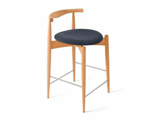 Стул Noble полубарный графит, опора бук светлый | Интернет магазин мебели и декора LifeDekor