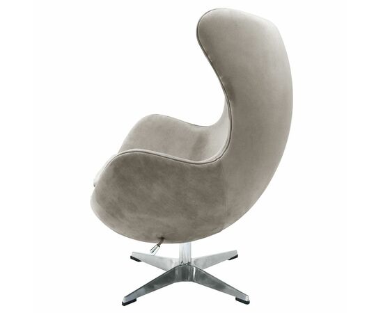 Кресло EGG STYLE CHAIR латте, искусственная замша, изображение 3 | Интернет магазин мебели и декора LifeDekor