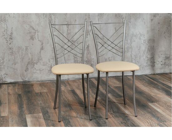 Кухонный стул SHADO Весна бежевый на каркасе бриллиант, изображение 9 | Интернет магазин мебели и декора LifeDekor