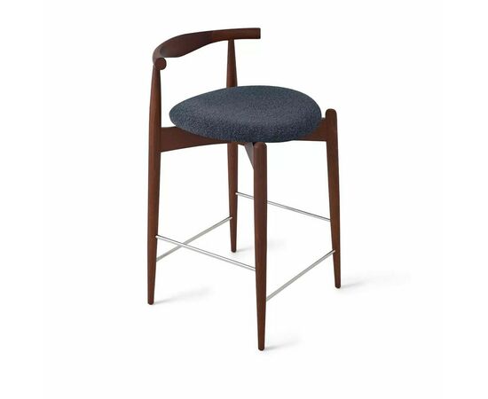 Стул Noble полубарный графит, опора бук коричневый | Интернет магазин мебели и декора LifeDekor