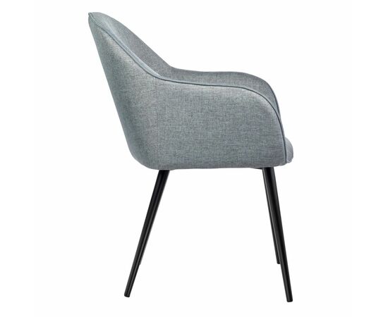 Стул Frida серо-синяя рогожка, изображение 3 | Интернет магазин мебели и декора LifeDekor