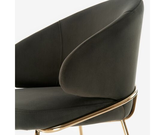 Дизайнерский стул Cosmos графит, основание золото, изображение 4 | Интернет магазин мебели и декора LifeDekor