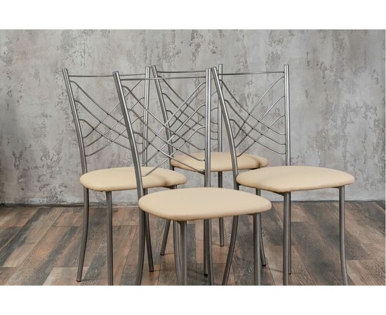 Кухонный стул SHADO Весна бежевый на каркасе бриллиант, изображение 3 | Интернет магазин мебели и декора LifeDekor