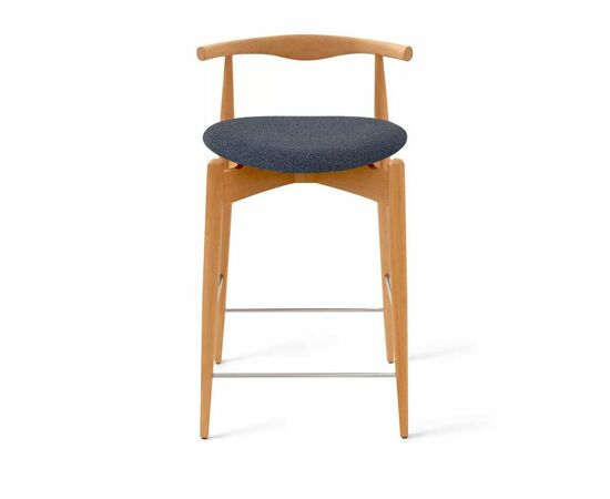 Стул Noble полубарный графит, опора бук светлый, изображение 2 | Интернет магазин мебели и декора LifeDekor