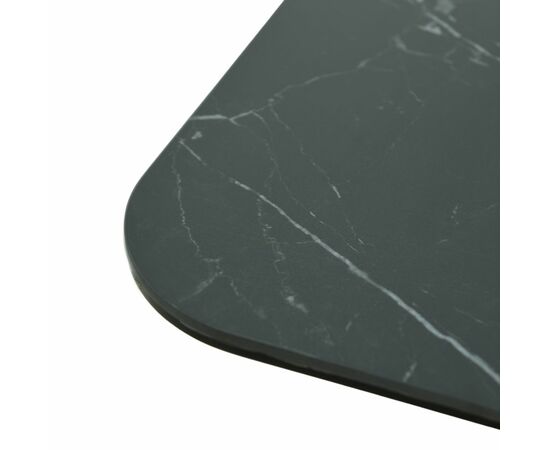 Стол Arthur раскладной 120-184x80x75см, керамогранит чёрный мрамор Greys Black, чёрный, изображение 9 | Интернет магазин мебели и декора LifeDekor