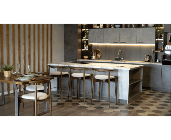 Стул Noble полубарный графит, опора бук светлый, изображение 6 | Интернет магазин мебели и декора LifeDekor