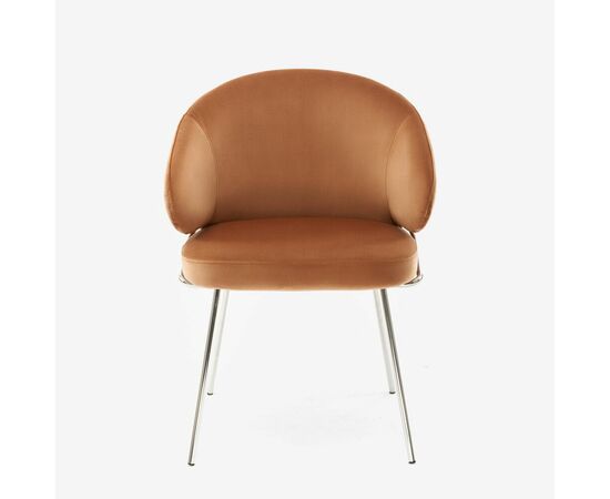 Дизайнерский стул Cosmos янтарный, основание хром, изображение 3 | Интернет магазин мебели и декора LifeDekor