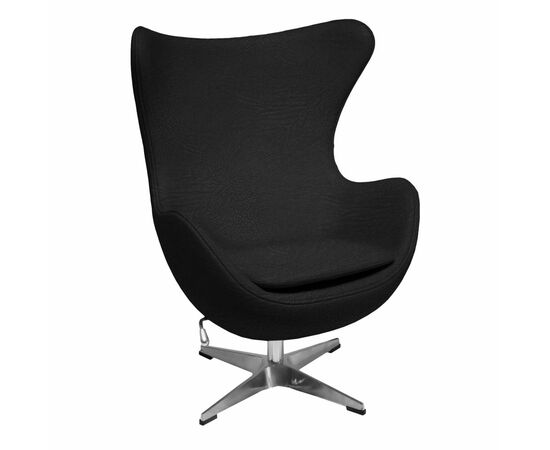 Кресло EGG CHAIR черный, экокожа | Интернет магазин мебели и декора LifeDekor