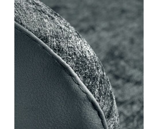 Стул Bruno серый шенилл с экокожей с поворотным механизмом, изображение 6 | Интернет магазин мебели и декора LifeDekor