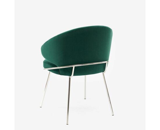 Дизайнерский стул Cosmos изумрудный, основание хром, изображение 4 | Интернет магазин мебели и декора LifeDekor