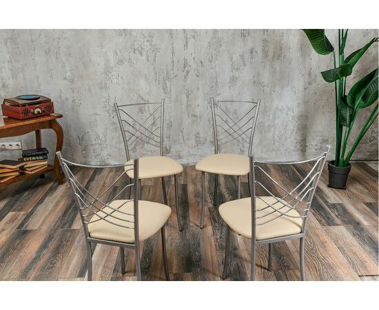 Кухонный стул SHADO Весна бежевый на каркасе бриллиант, изображение 6 | Интернет магазин мебели и декора LifeDekor