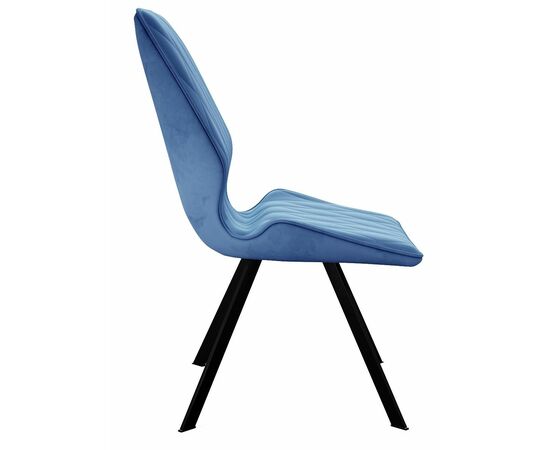 Стул DikLine 243 поворотный B8 BLUE, ножки черные, изображение 2 | Интернет магазин мебели и декора LifeDekor