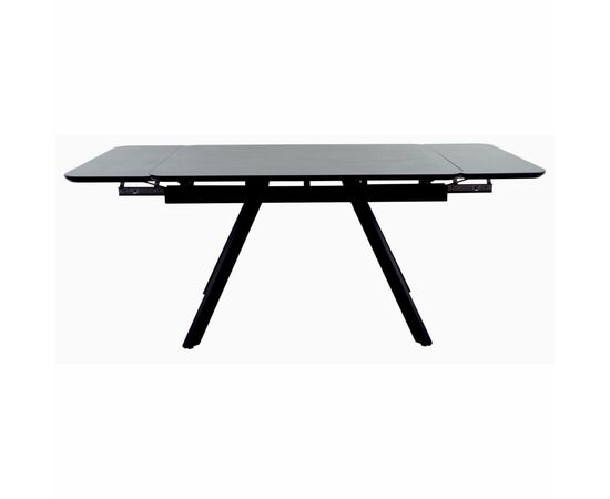Стол Arthur раскладной 120-184x80x75см, керамогранит чёрный мрамор Greys Black, чёрный, изображение 6 | Интернет магазин мебели и декора LifeDekor