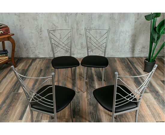 Кухонный стул SHADO Весна черный на каркасе черный муар, изображение 2 | Интернет магазин мебели и декора LifeDekor