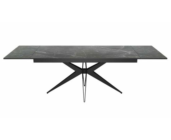 Стол DikLine KW160 мрамор С45 (керамика черная)/опоры черные, изображение 6 | Интернет магазин мебели и декора LifeDekor