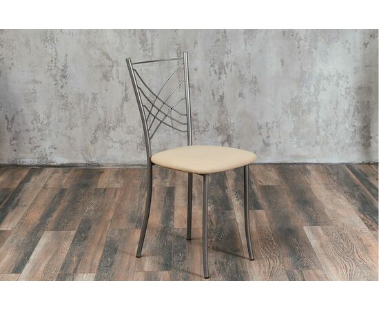 Кухонный стул SHADO Весна бежевый на каркасе бриллиант | Интернет магазин мебели и декора LifeDekor