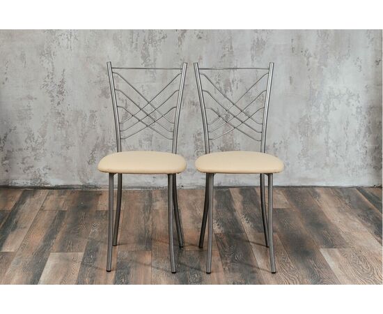 Кухонный стул SHADO Весна бежевый на каркасе бриллиант, изображение 8 | Интернет магазин мебели и декора LifeDekor