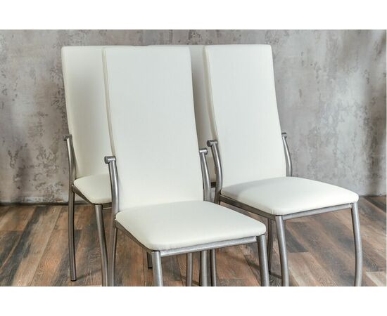 Кухонный стул SHADO Пекин белый на каркасе бриллиант, изображение 5 | Интернет магазин мебели и декора LifeDekor