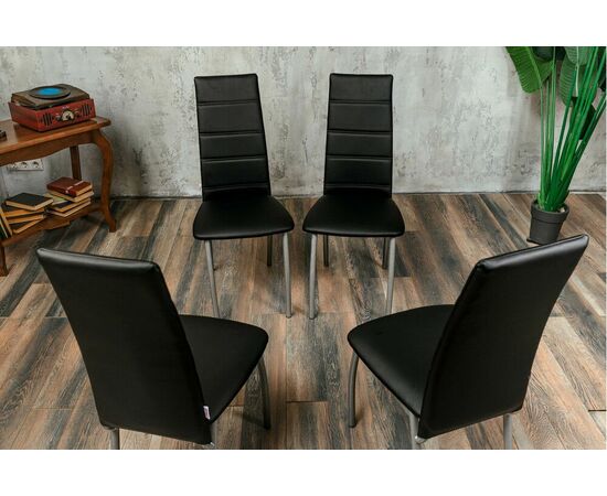 Кухонный стул SHADO Зевс бриллиант черный, изображение 6 | Интернет магазин мебели и декора LifeDekor