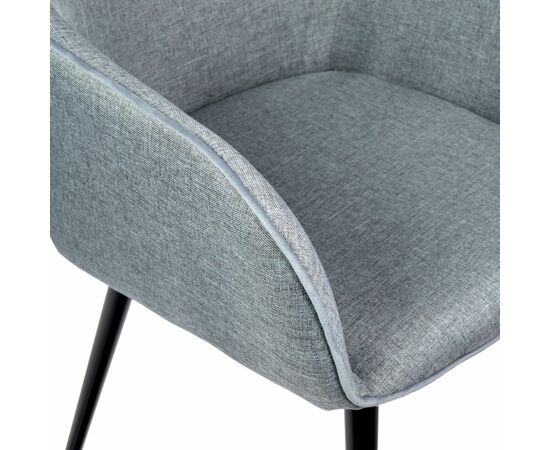 Стул Frida серо-синяя рогожка, изображение 5 | Интернет магазин мебели и декора LifeDekor