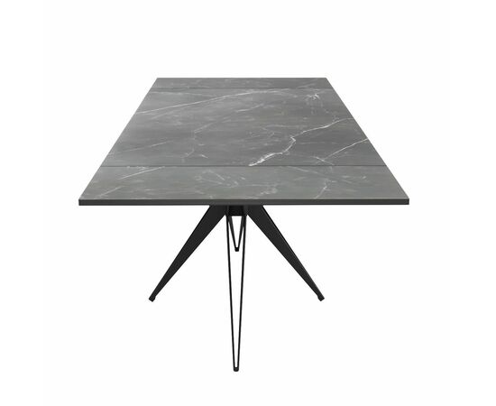 Стол DikLine KW160 мрамор С45 (керамика черная)/опоры черные, изображение 3 | Интернет магазин мебели и декора LifeDekor