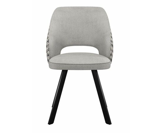 Стул DikLine 274 поворотный SB6/A3 св.сер, ножки черные, изображение 2 | Интернет магазин мебели и декора LifeDekor