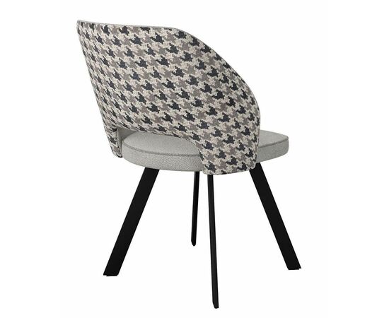 Стул DikLine 274 поворотный SB6/A3 св.сер, ножки черные, изображение 3 | Интернет магазин мебели и декора LifeDekor