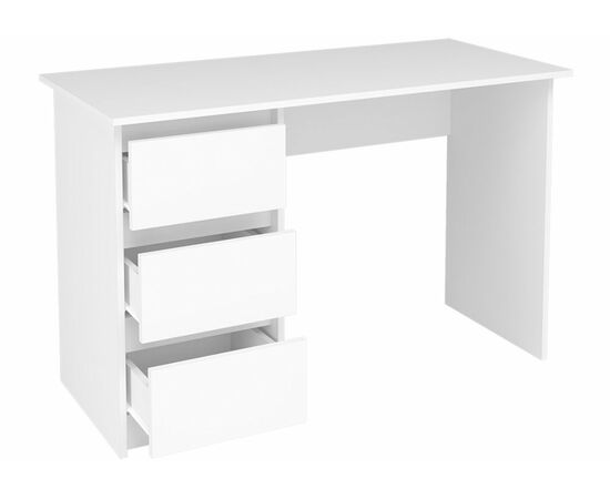 Компьютерный стол Айден СТП06-1200 ЛДСП белое / ЛДСП белое, изображение 3 | Интернет магазин мебели и декора LifeDekor