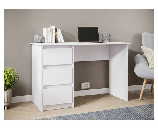 Компьютерный стол Айден СТП06-1200 ЛДСП белое / ЛДСП белое, изображение 4 | Интернет магазин мебели и декора LifeDekor