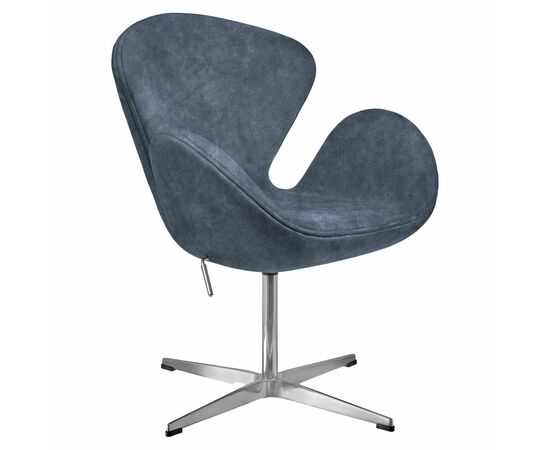 Кресло SWAN STYLE CHAIR тёмно-серый, искусственная замша | Интернет магазин мебели и декора LifeDekor