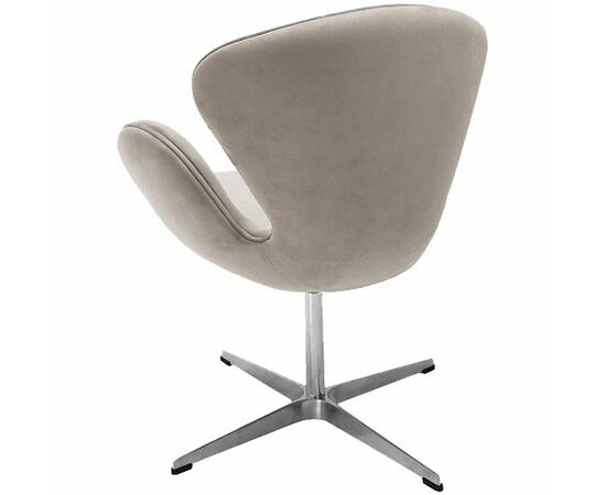 Кресло SWAN STYLE CHAIR латте, искусственная замша, изображение 4 | Интернет магазин мебели и декора LifeDekor