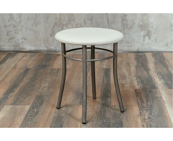 Кухонный табурет Shado Хокер белый, каркас бриллиант | Интернет магазин мебели и декора LifeDekor