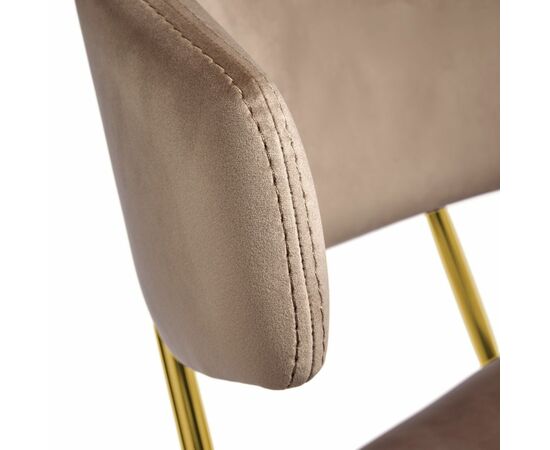 Стул Elle латте с золотыми ножками, изображение 5 | Интернет магазин мебели и декора LifeDekor