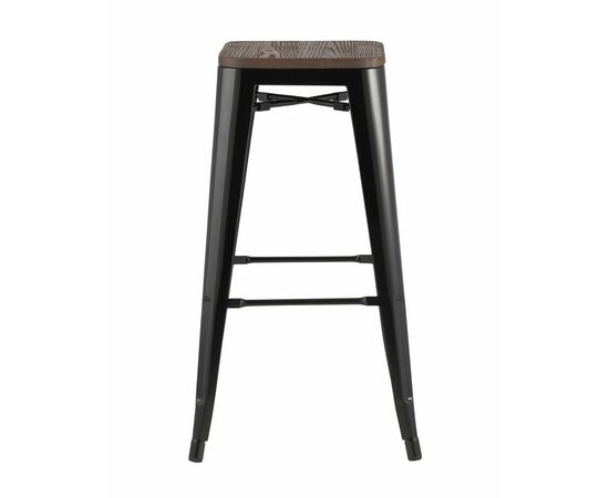 Стул барный TOLIX WOOD черный глянцевый, изображение 3 | Интернет магазин мебели и декора LifeDekor