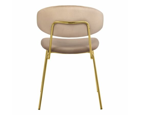 Стул Elle латте с золотыми ножками, изображение 4 | Интернет магазин мебели и декора LifeDekor