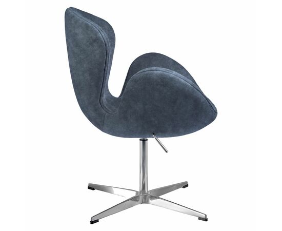 Кресло SWAN STYLE CHAIR тёмно-серый, искусственная замша, изображение 3 | Интернет магазин мебели и декора LifeDekor