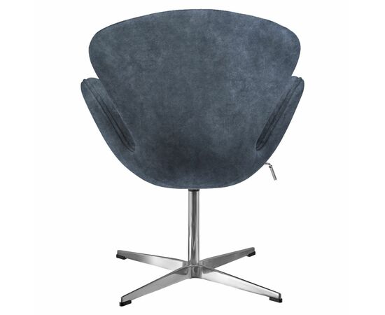Кресло SWAN STYLE CHAIR тёмно-серый, искусственная замша, изображение 4 | Интернет магазин мебели и декора LifeDekor