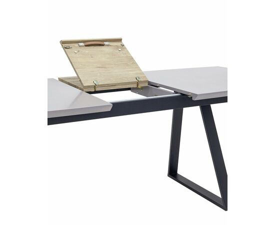 Стол обеденный Детройт раскладной 160-200*90 серый, изображение 18 | Интернет магазин мебели и декора LifeDekor